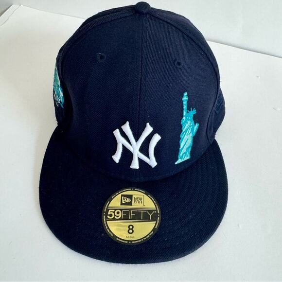 New Era Ny Yankees Hat, Fitted 8- Special Subway Apple Statue of Liberty serie - Picture 1 of 11